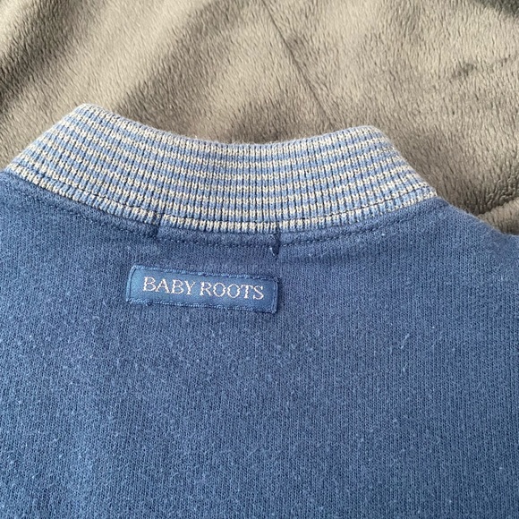 Baby Roots Striped Buttoned Down Crewneck - Picture 9 of 10